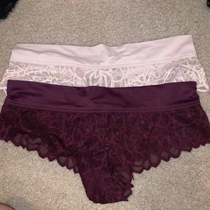 Pink Victoria Secret Extra Low Rise Cheekster